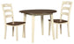 Ashley Express - Mesa de comedor Woodanville y dos sillas