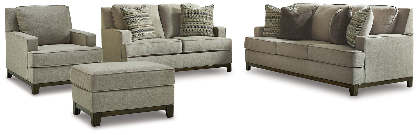 Sofá, loveseat, silla y otomana Kaywood