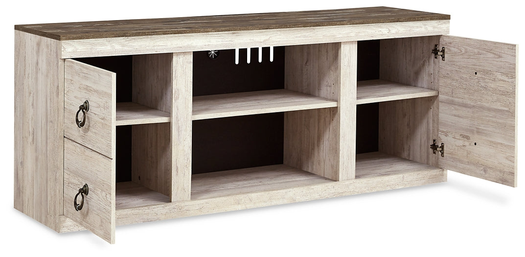 Ashley Express - Mueble para TV LG Willowton con opción de chimenea