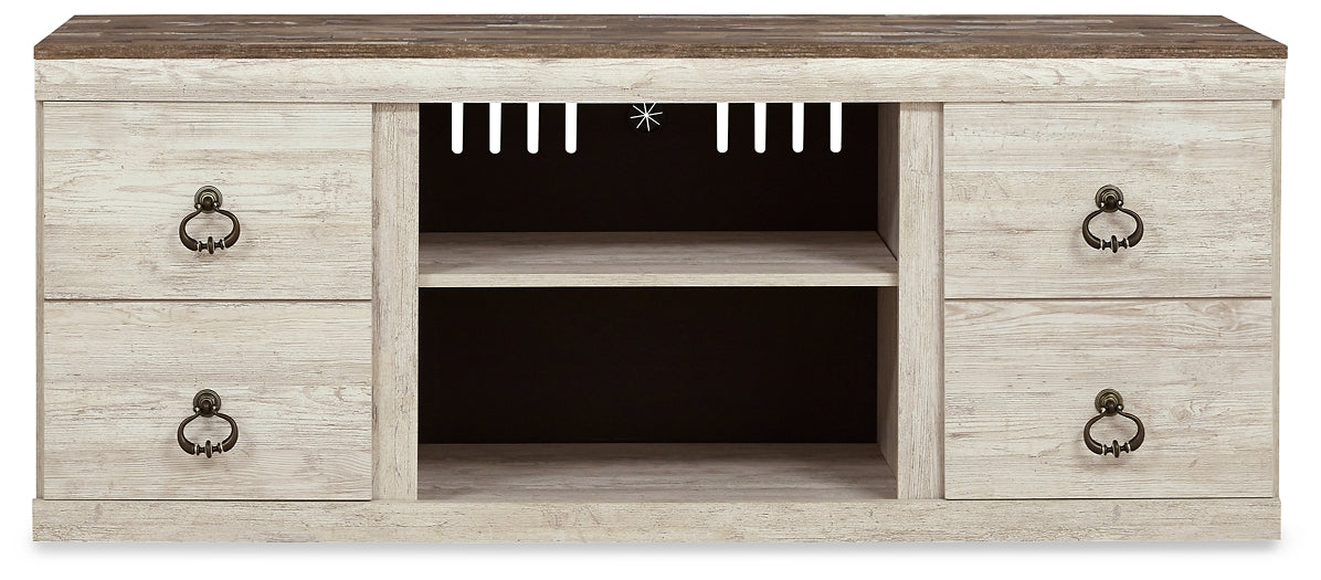 Ashley Express - Mueble para TV LG Willowton con opción de chimenea