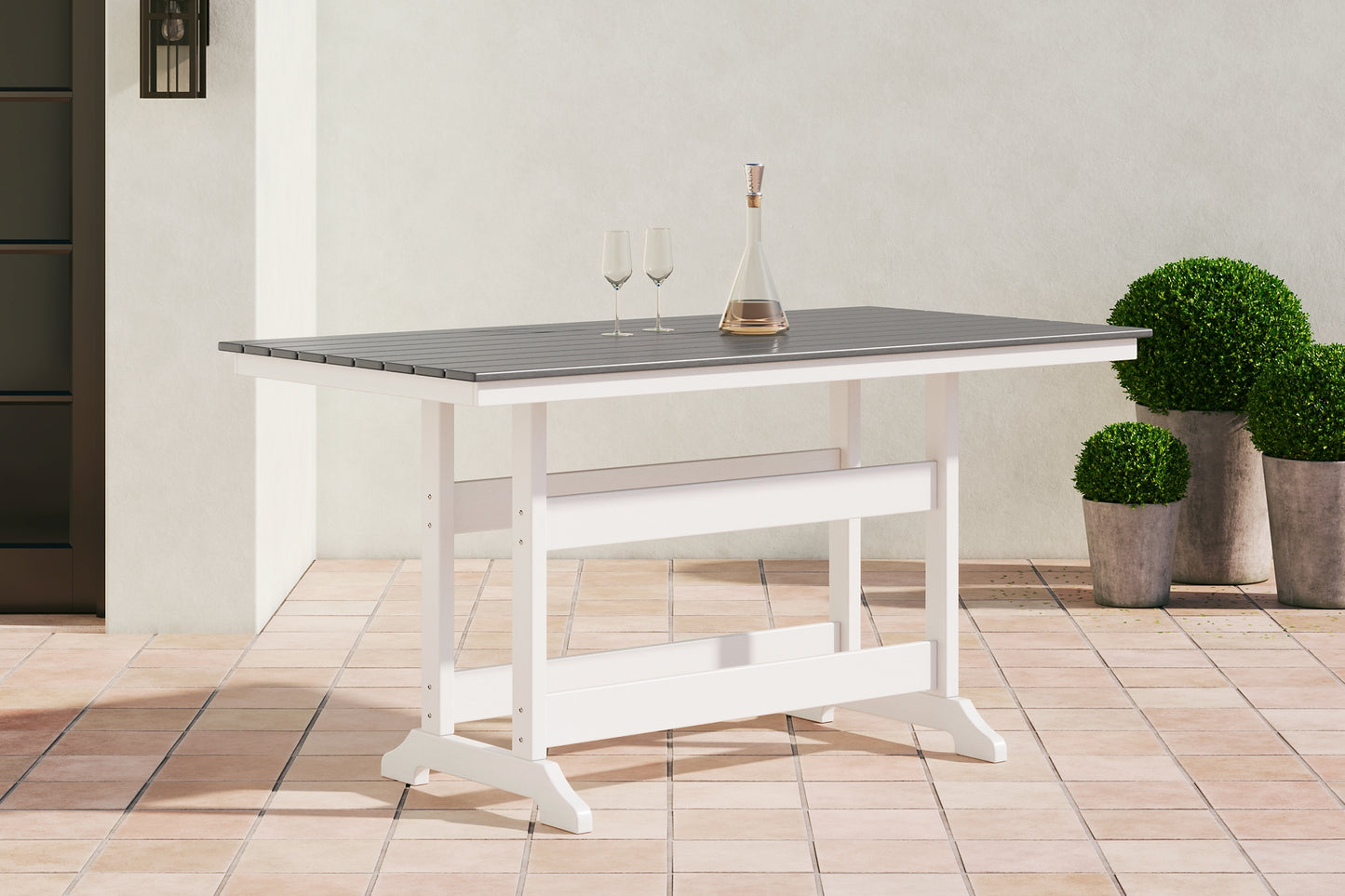 MESA DE MOSTRADOR RECTANGULAR CON OPCIÓN UMBRAL Transville