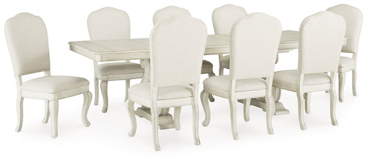 Mesa de comedor Arlendyne y 8 sillas