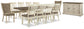 Mesa de comedor Bolanburg y 10 sillas