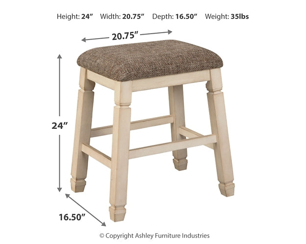 Mesa de comedor de altura de mostrador Bolanburg y 4 taburetes