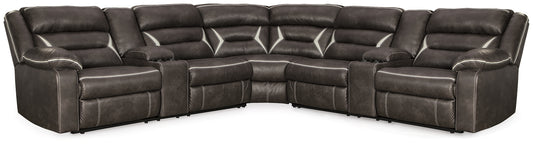 Seccional reclinable eléctrico de 3 piezas Kincord