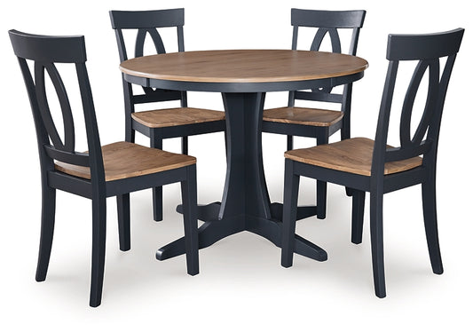 Ashley Express - Mesa de comedor Landocken y 4 sillas