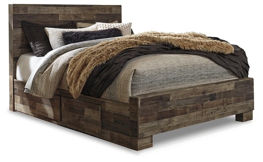Cama Queen Derekson con dos cajones de almacenamiento