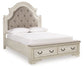 Cama tapizada con almacenaje Realyn