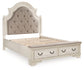 Cama tapizada con almacenaje Realyn