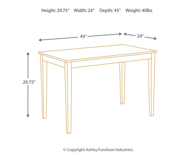 Ashley Express - Mesa de comedor y 4 sillas Kimonte