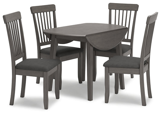 Ashley Express - Mesa de comedor Shullden y 4 sillas