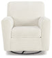 Sillón giratorio con acento deslizante Herstow