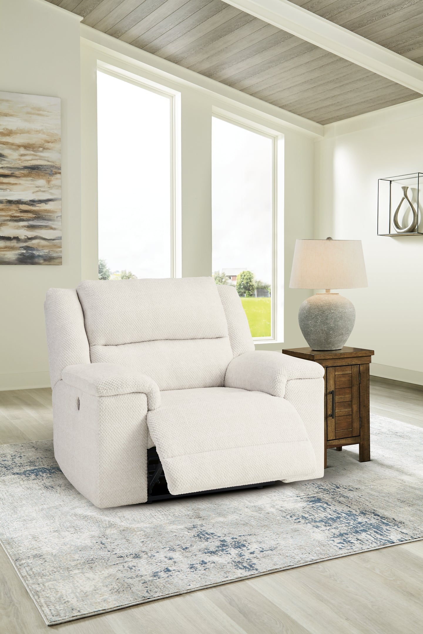 Sillón reclinable eléctrico con asiento ancho Keensburg
