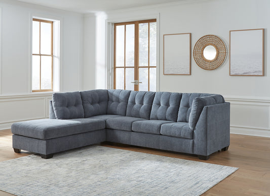 Seccional Marleton de 2 piezas con chaise longue