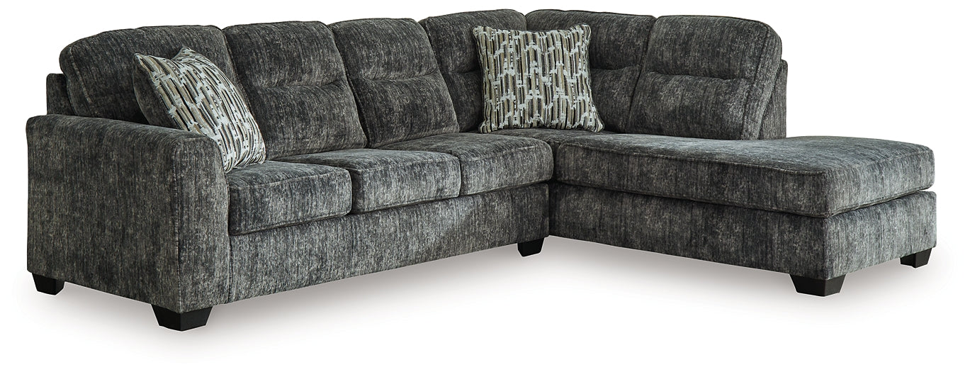 Seccional de 2 piezas Lonoke con chaise longue