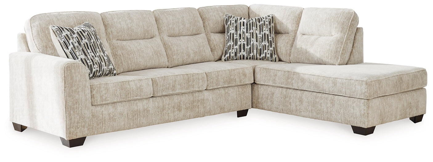 Seccional de 2 piezas Lonoke con chaise longue