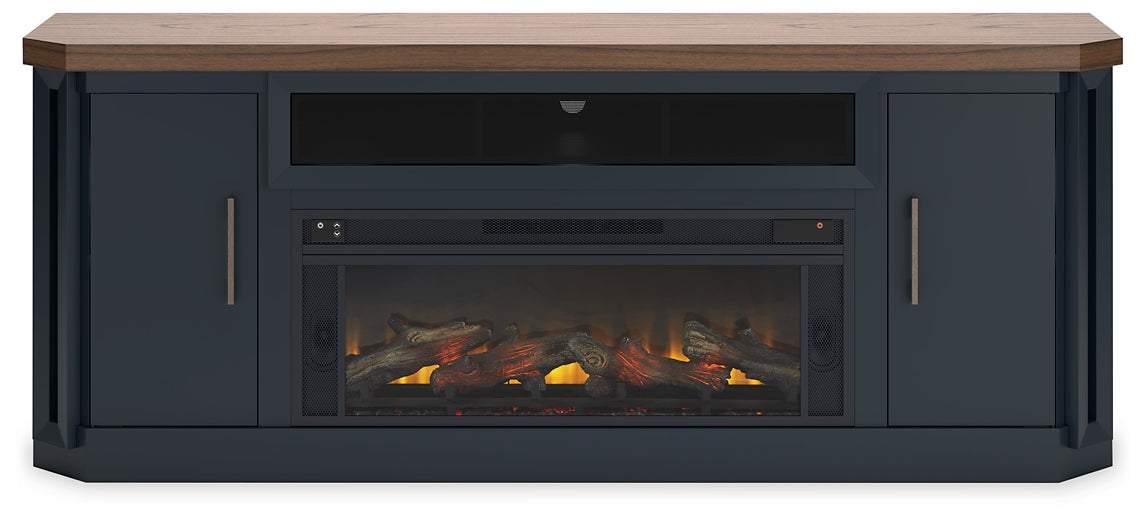 Mueble para TV Landocken de 83" con chimenea eléctrica