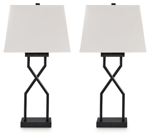 Ashley Express - Lámpara de mesa de metal Brookthrone (2 unidades)