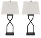 Ashley Express - Lámpara de mesa de metal Brookthrone (2 unidades)