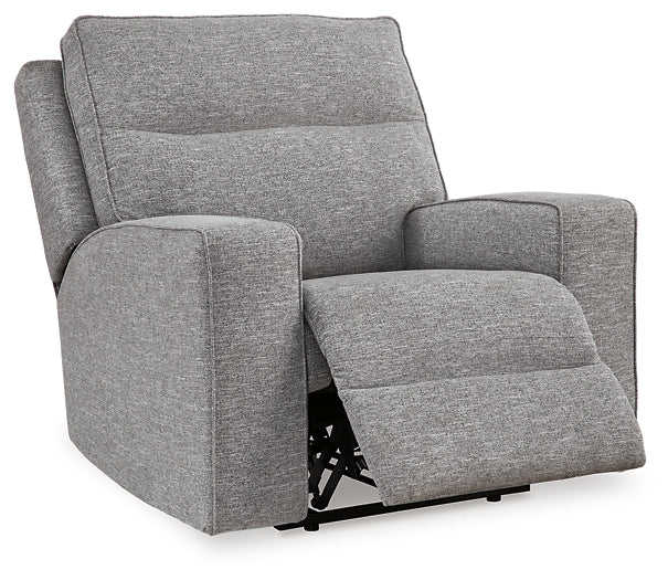 Sillón reclinable eléctrico Biscoe con reposacabezas ajustable