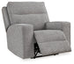 Sillón reclinable eléctrico Biscoe con reposacabezas ajustable