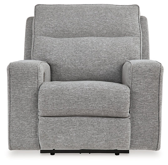 Sillón reclinable eléctrico Biscoe con reposacabezas ajustable