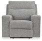 Sillón reclinable eléctrico Biscoe con reposacabezas ajustable