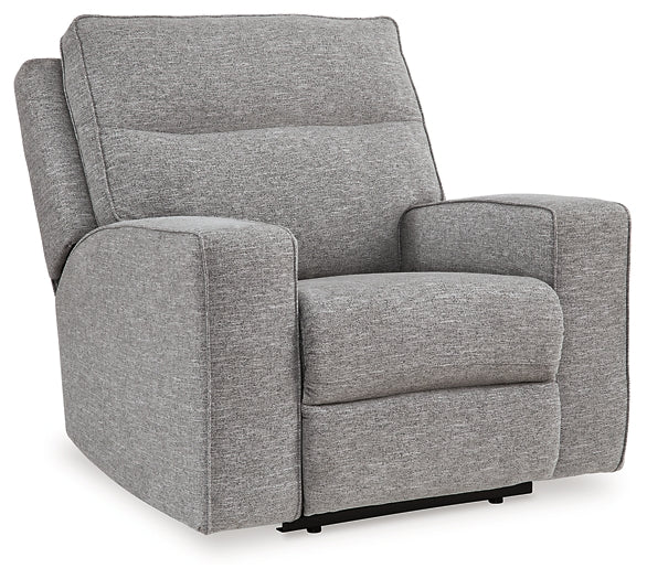 Sillón reclinable eléctrico Biscoe con reposacabezas ajustable