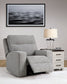Sillón reclinable eléctrico Biscoe con reposacabezas ajustable