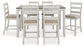 Conjunto de mesa de mostrador Skempton RECT DRM (7 unidades)