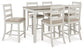 Conjunto de mesa de mostrador Skempton RECT DRM (7 unidades)