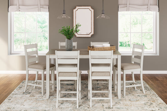 Conjunto de mesa de mostrador Skempton RECT DRM (7 unidades)