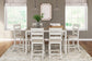 Conjunto de mesa de mostrador Skempton RECT DRM (7 unidades)