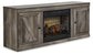 Ashley Express - Mueble de TV Wynnlow con chimenea eléctrica