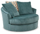 Silla giratoria extragrande con acento Laylabrook