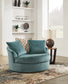 Silla giratoria extragrande con acento Laylabrook