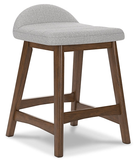 Ashley Express - Mesa de comedor Lyncott de altura de mostrador y 4 taburetes