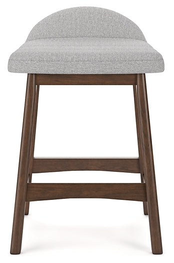 Ashley Express - Mesa de comedor Lyncott de altura de mostrador y 4 taburetes