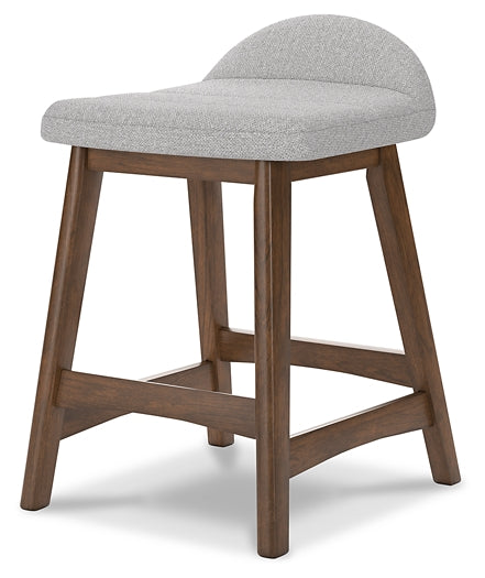 Ashley Express - Mesa de comedor Lyncott de altura de mostrador y 4 taburetes