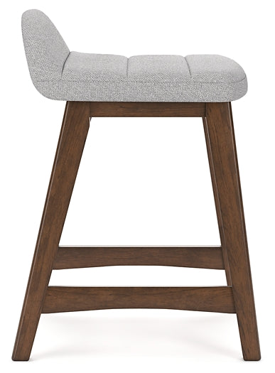 Ashley Express - Mesa de comedor Lyncott de altura de mostrador y 4 taburetes