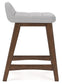 Ashley Express - Mesa de comedor Lyncott de altura de mostrador y 4 taburetes