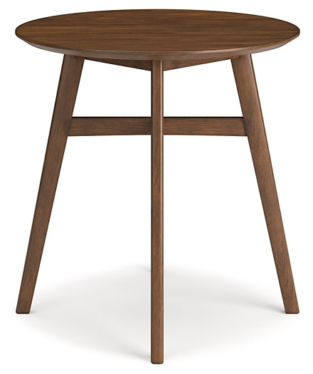 Ashley Express - Mesa de comedor Lyncott de altura de mostrador y 4 taburetes
