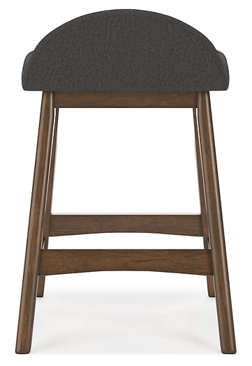 Ashley Express - Mesa de comedor Lyncott de altura de mostrador y 4 taburetes