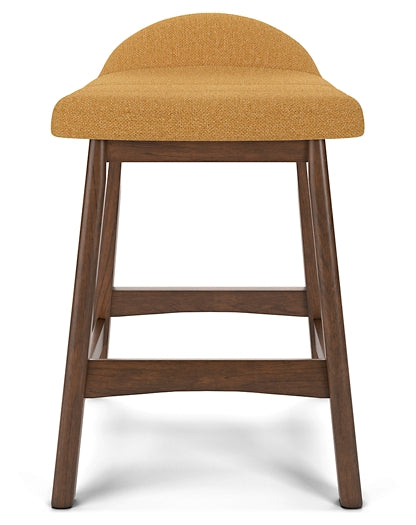 Ashley Express - Mesa de comedor Lyncott de altura de mostrador y 4 taburetes