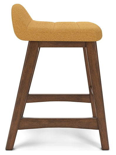 Ashley Express - Mesa de comedor Lyncott de altura de mostrador y 4 taburetes