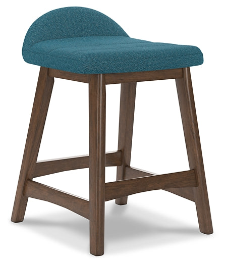 Ashley Express - Mesa de comedor Lyncott de altura de mostrador y 4 taburetes