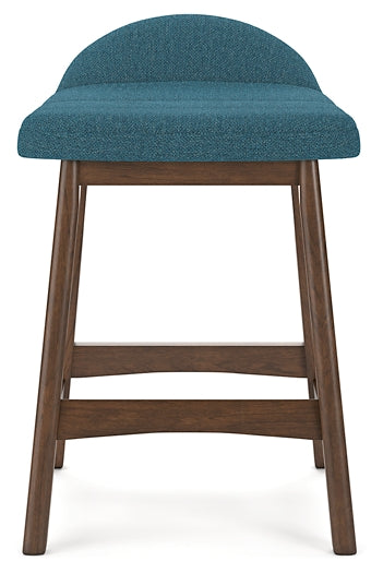 Ashley Express - Mesa de comedor Lyncott de altura de mostrador y 4 taburetes