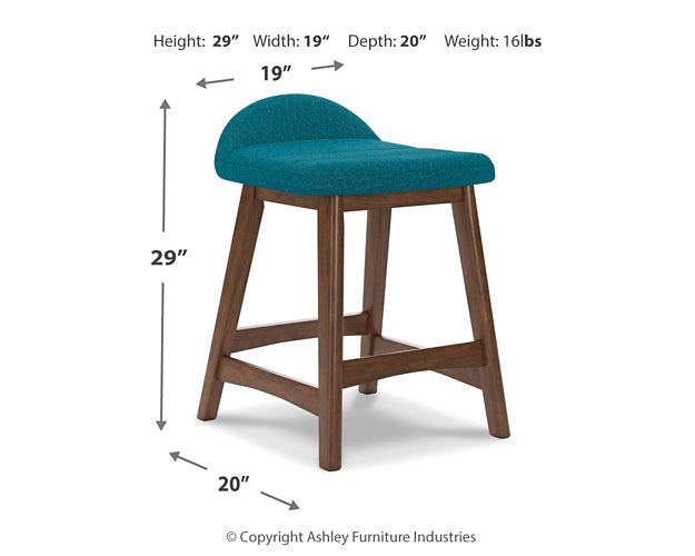 Ashley Express - Mesa de comedor Lyncott de altura de mostrador y 4 taburetes
