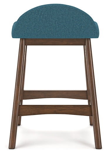 Ashley Express - Mesa de comedor Lyncott de altura de mostrador y 4 taburetes