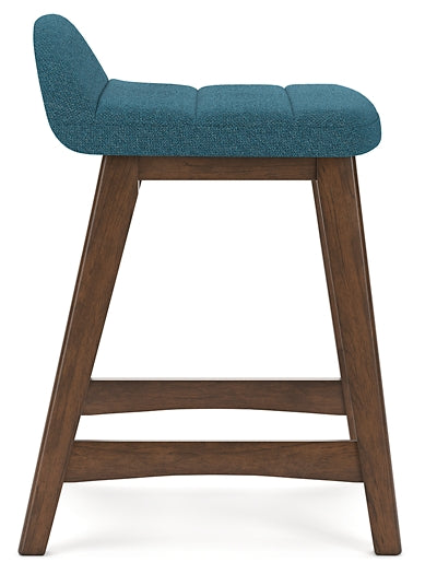 Ashley Express - Mesa de comedor Lyncott de altura de mostrador y 4 taburetes